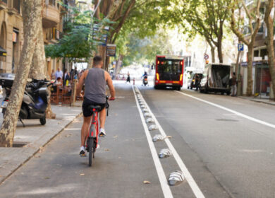 El uso de los carriles bici en Barcelona crece un 17 % en el último año
